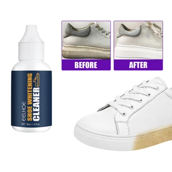 30 мл белого геля для чистки обуви Clean Shoe Stain Отбеливающий Очищающий лак Foam Deoxidizer Гель для кроссовок Remove Yellow Edge