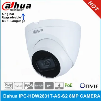 Dahua IPC-HDW2831T-AS-S2 8-Мегапиксельная POE-камера Со Встроенным микрофоном и слотом для SD-карты IP67 IR 30M IVS WDR Starlight Camera