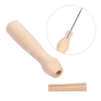 Игла для валяния, шерстяная ручка для валяния, деревянная ручка, набор для шитья, принадлежности для начинающих, набор для вышивания