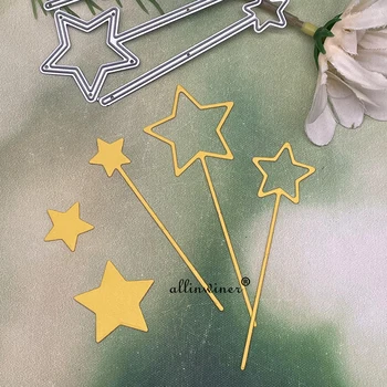 Новые трафареты для резки металла fairy star stick для скрапбукинга 
