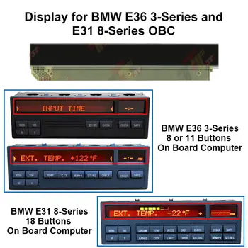 Для BMW OBC E31 18 Кнопка E36 3 серия 8 11 Кнопочный ЖКдисплей с ленточным кабелем Pixel Repair