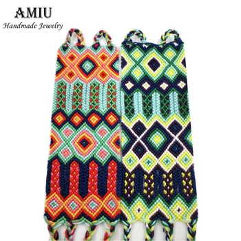 AMIU Handmade 2022 Новый Популярный Браслет на заказ Бразильского богемного плетения большого размера из широкой веревки и браслетов для женщин и мужчин