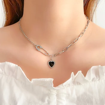 IFMIA Сердце Ожерелье для Женщин Короткая Цепочка Сердце Кулон Ожерелье Подарок Этническое Богемное Колье Ювелирные Изделия Оптом