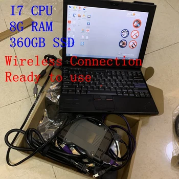 MB Star C6 SD 6 VCI Диагностический инструмент DoIP 2023 для автомобилей Mercedes OBD2 480GB SSD Ноутбук X201T I7 CPU 8G RAM Готов к работе