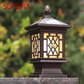 Уличная солнечная лампа SOFEINA, классическая Ретро водонепроницаемая светодиодная лампа для внутреннего двора, для украшения сада, балкона, виллы, настенный светильник