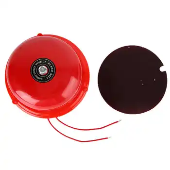 Традиционный электрический звонок RED fire Control, 4-дюймовый металлический внутренний электрический звонок для домашней школы, новинка фабрики