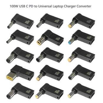 ​100 Вт Адаптер быстрой зарядки USB Type C Штекерный разъем Универсальное зарядное устройство USB C для ноутбука конвертер для Dell Asus Hp Acer Lenovo