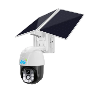 V380 Наружная Беспроводная Водонепроницаемая Внешняя защита безопасности 4G 2-мегапиксельная двойная солнечная панель наблюдения 10-кратный зум Wifi камеры