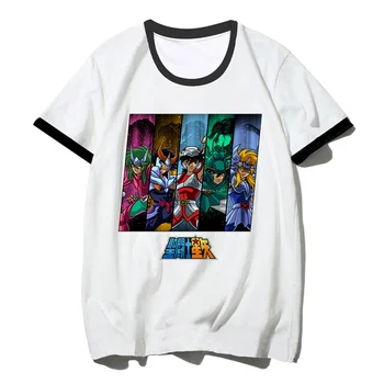 Футболка Knights of the zodiac мужская летняя футболка с аниме и мангой, мужская японская одежда