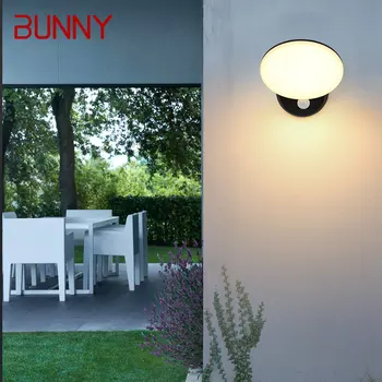 Современный индукционный настенный светильник BUNNY классического стиля IP65, водонепроницаемый для помещений и улицы двойного назначения